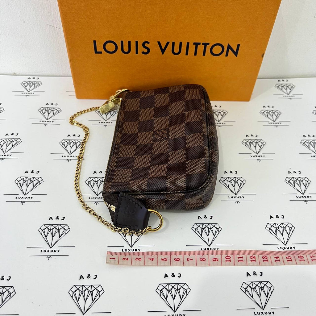 [PRE LOVED] Louis Vuitton Mini Pochette Accessoires in Damier Ebene Canvass (SF4261)