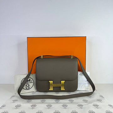 [PRE LOVED] Hermes Constance 24 in Gris Etain Epsom Leather GHW (Stamp D - 2019)