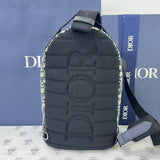 [PRE LOVED] Christian Dior Mini Rider Sling Bag in Blue Oblique Canvass (2023)