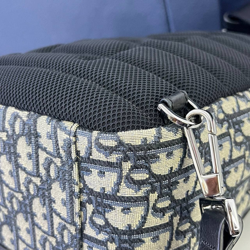 [PRE LOVED] Christian Dior Mini Rider Sling Bag in Blue Oblique Canvass (2023)