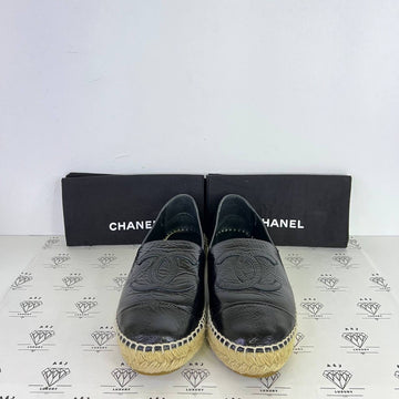 [PRE LOVED] Chanel Espadrilles in Black Size 38EU