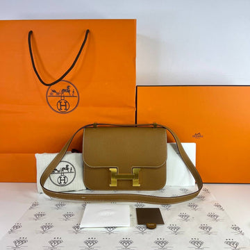 [PRE LOVED] Hermes Constance 24 with Mirror in Gold Epsom Leather GHW (Stamp U - 2022)