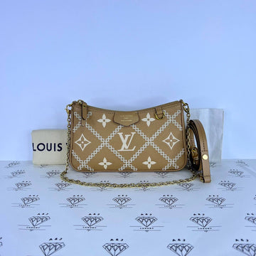 [PRE LOVED] Louis Vuitton Easy Pouch on Strap in Arizona Empreinte Leather (microchipped)
