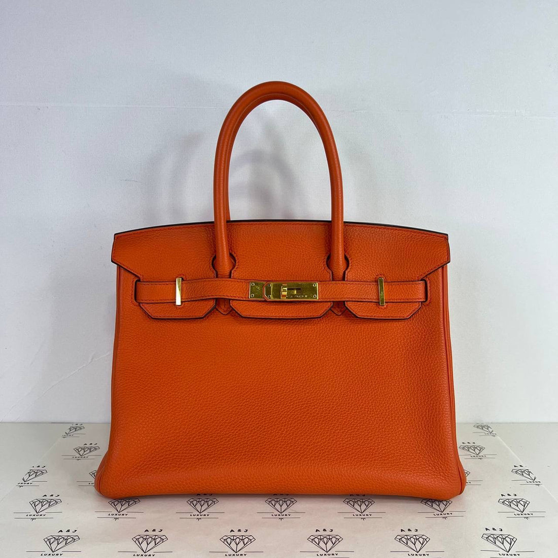 [PRE LOVED] Hermes Birkin 30 Retourne in Capucine Togo Leather GHW (Stamp A - 2017)