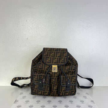 [PRE LOVED] Fendi Zucca Backpack in Brown GHW