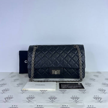 [PRE LOVED] Chanel Small Reissue 225 in Black Crinkled Calfskin Leather RHW (Series 13)
