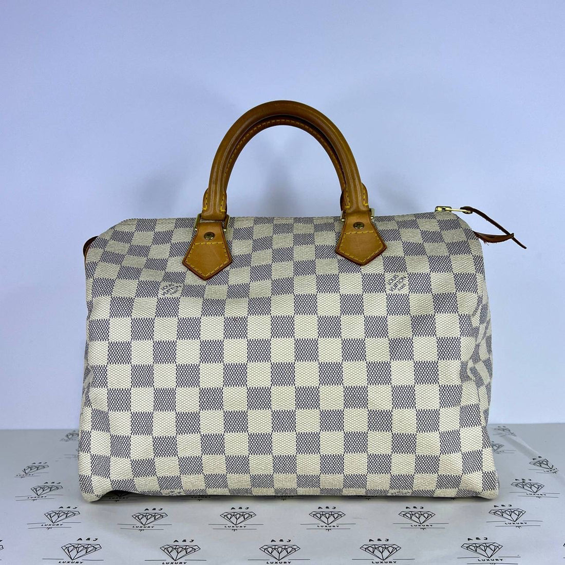 [PRE LOVED] Louis Vuitton Speedy 30 in Damier Azur Canvass (DU1100)