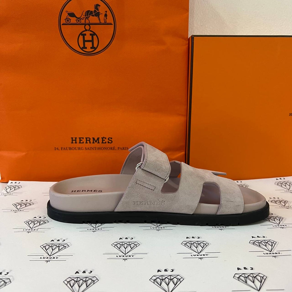 [PRE LOVED] Hermes Chypre Sandals in Rose Porcelaine Size 36.5EU