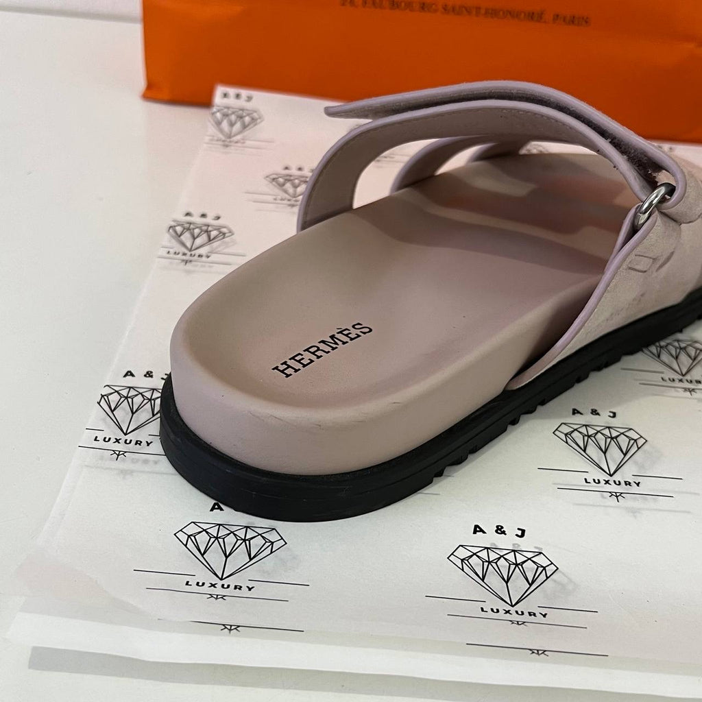 [PRE LOVED] Hermes Chypre Sandals in Rose Porcelaine Size 36.5EU