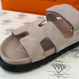 [PRE LOVED] Hermes Chypre Sandals in Rose Porcelaine Size 36.5EU