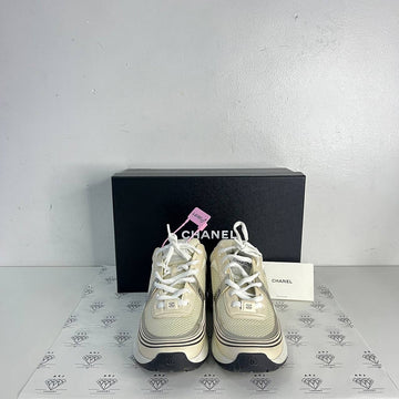 [PRE LOVED] Chanel Trainer Sneakers in White Size 38.5EU
