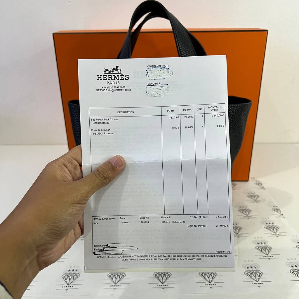 [PRE LOVED] Hermes Picotin Lock 22 in Noir Clemence Leather GHW (Stamp Y - 2020)