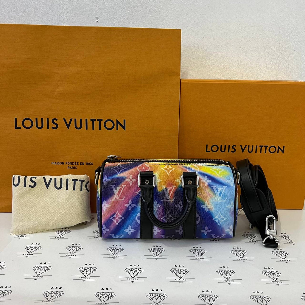 [PRE LOVED] Louis Vuitton x Virgil Abloh Sunset Keepall XS (microchipped)