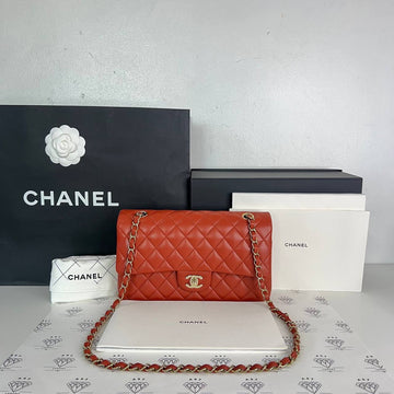 [PRE LOVED] Chanel Classic Medium Double Flap in Copper Lambskin Leather Light Gold HW (microchipped)