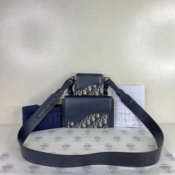 [PRE LOVED] Christian Dior Saddle Double Wallet in Oblique (2021)