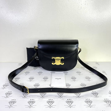 [PRE LOVED] Celine Besace Clea in Black Calfskin Leather GHW
