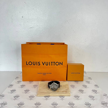 [PRE LOVED] Louis Vuitton Tambour Slim 39 in Monogram Eclipse (SN0147)