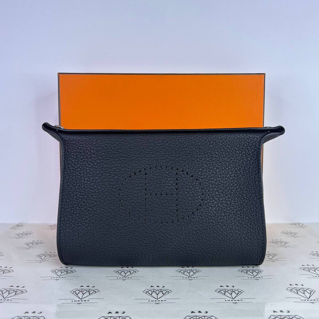 [PRE LOVED] Hermes Videpoches in Black Togo Leather PHW (Stamp B - 2023)