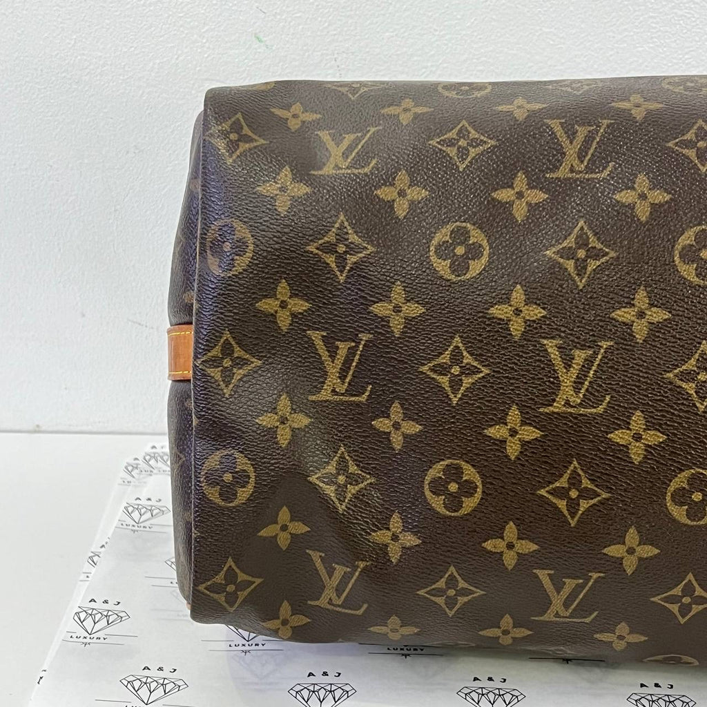 [PRE LOVED] Louis Vuitton Speedy Bandouliere 35 in Monogram Canvass (DU4121)