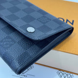 [PRE LOVED] Louis Vuitton Compact Modular Men's Wallet in Damier Graphite Canvass (MI3049)