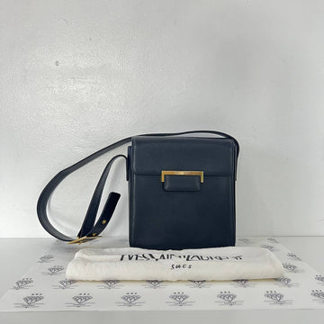 [PRE LOVED] Yves Saint Laurent Vintage Flap Shoulder Bag in Black GHW