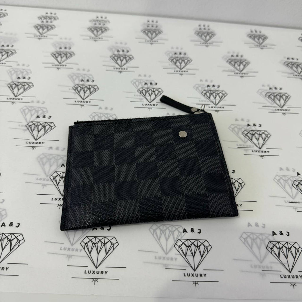 [PRE LOVED] Louis Vuitton Compact Modular Men's Wallet in Damier Graphite Canvass (MI3049)