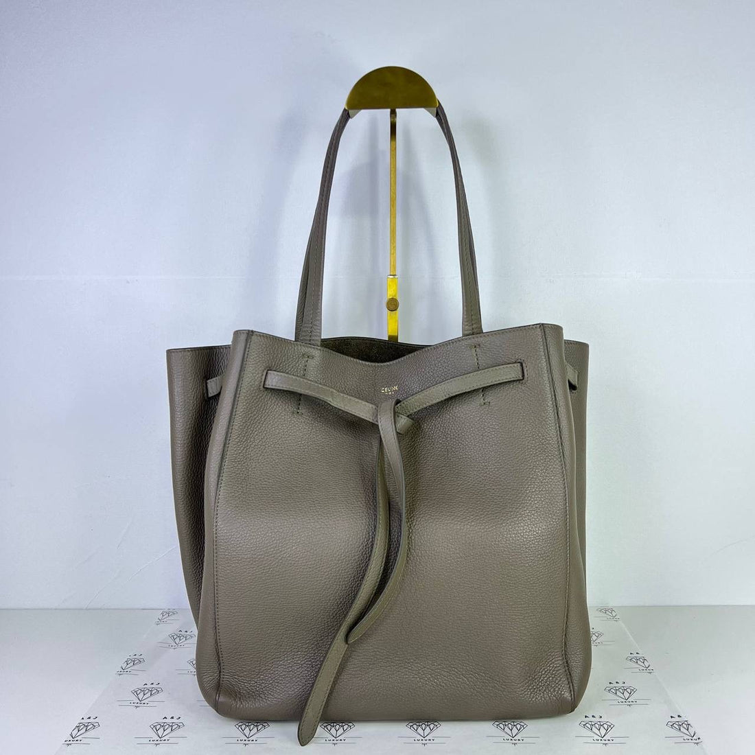 [PRE LOVED] Celine Small Cabas Phantom Tote in Gray GHW