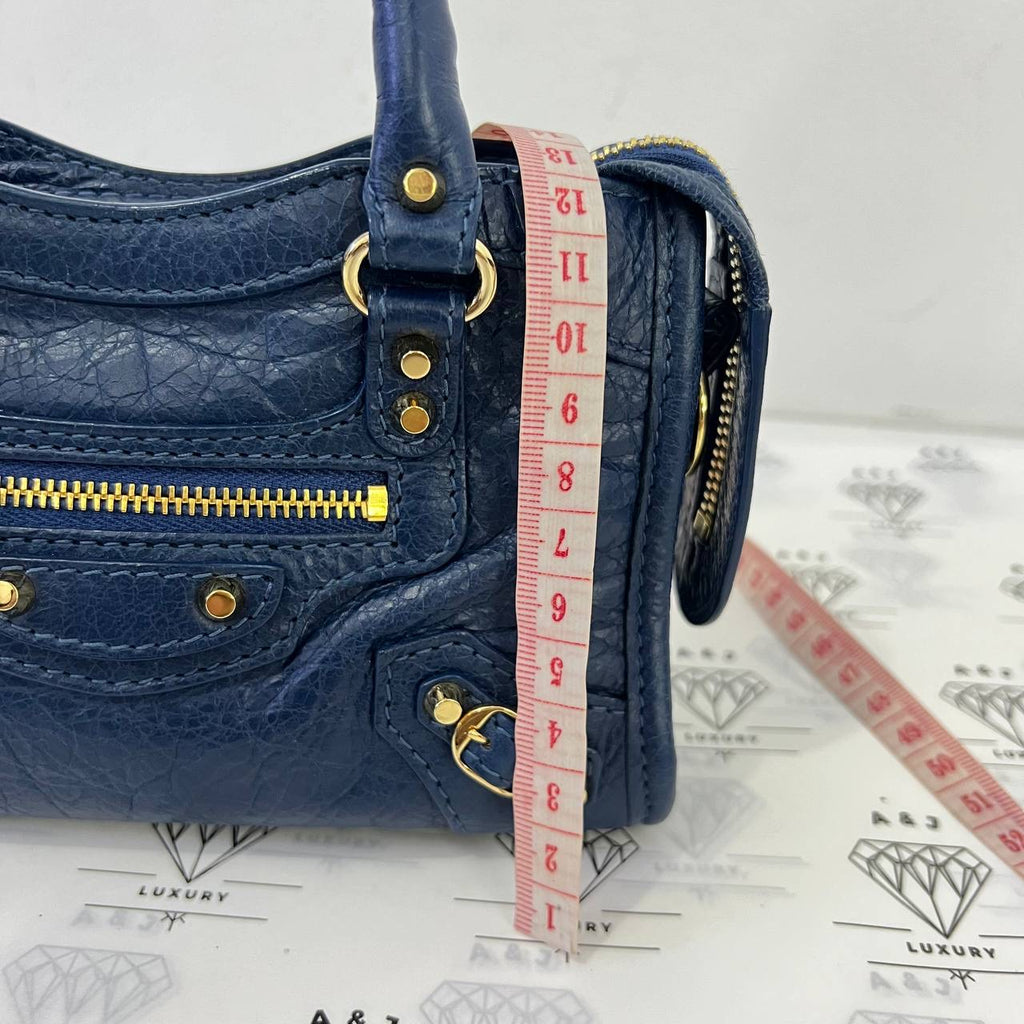 [PRE LOVED] Balenciaga Nano Classic City in Blue GHW