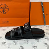 [BRAND NEW] Hermes Limited Edition Chypre Sandals in Black Size 37EU