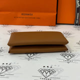 [BRAND NEW] Hermes Calvi Cardholder in Gold (Stamp B)