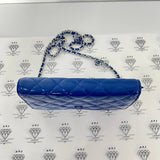 [PRE LOVED] Chanel Wallet on Chain in Blue Patent Leather SHW (Series 16)