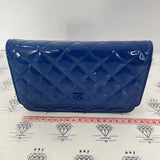 [PRE LOVED] Chanel Wallet on Chain in Blue Patent Leather SHW (Series 16)