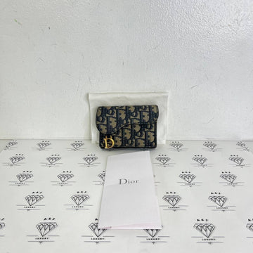 [PRE LOVED] Christian Dior Saddle Cardholder in Oblique (2020)