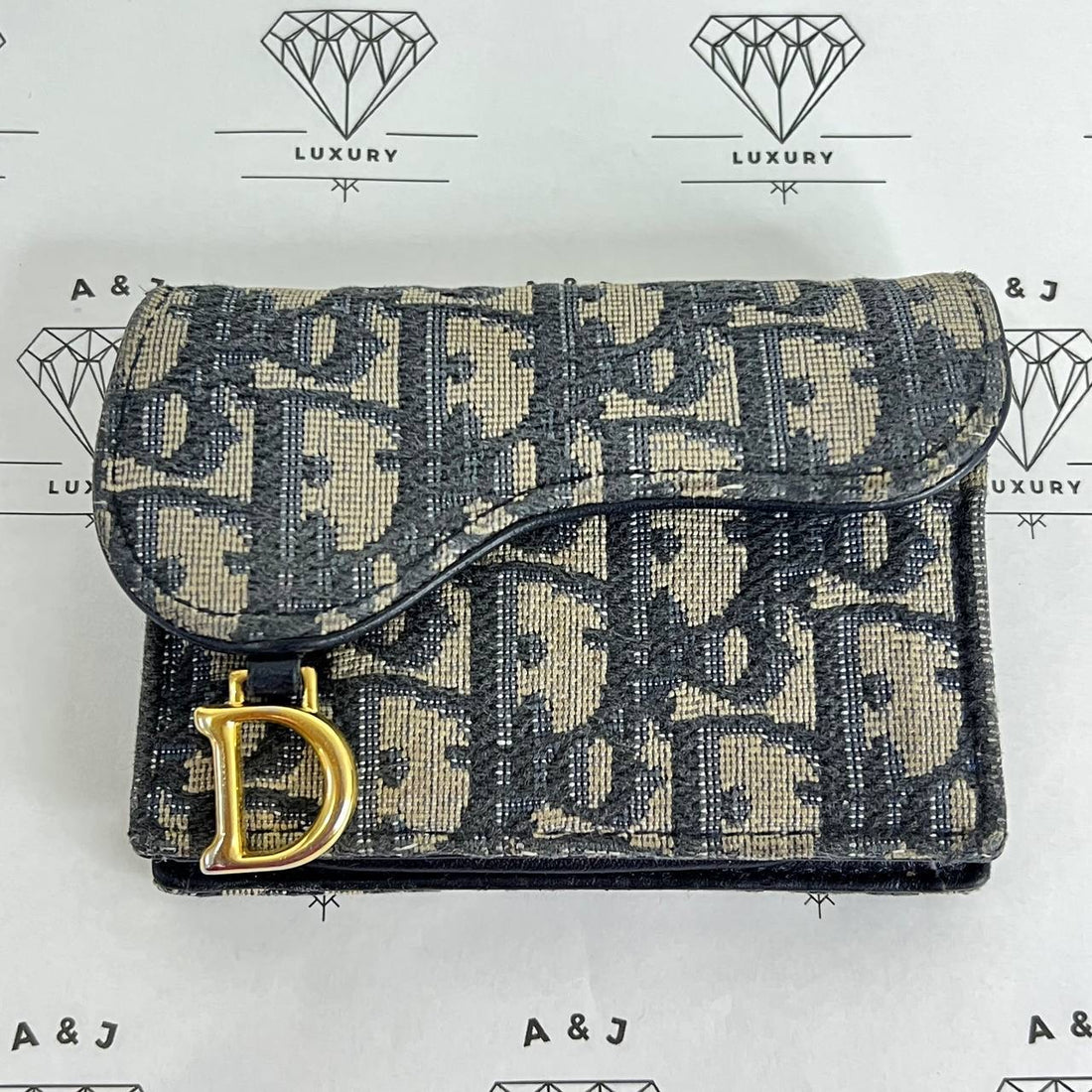 [PRE LOVED] Christian Dior Saddle Cardholder in Oblique (2020)