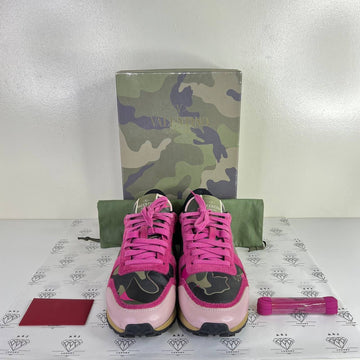 [PRE LOVED] Valentino Trainer Sneakers in Camouflage/Pink Size 39EU