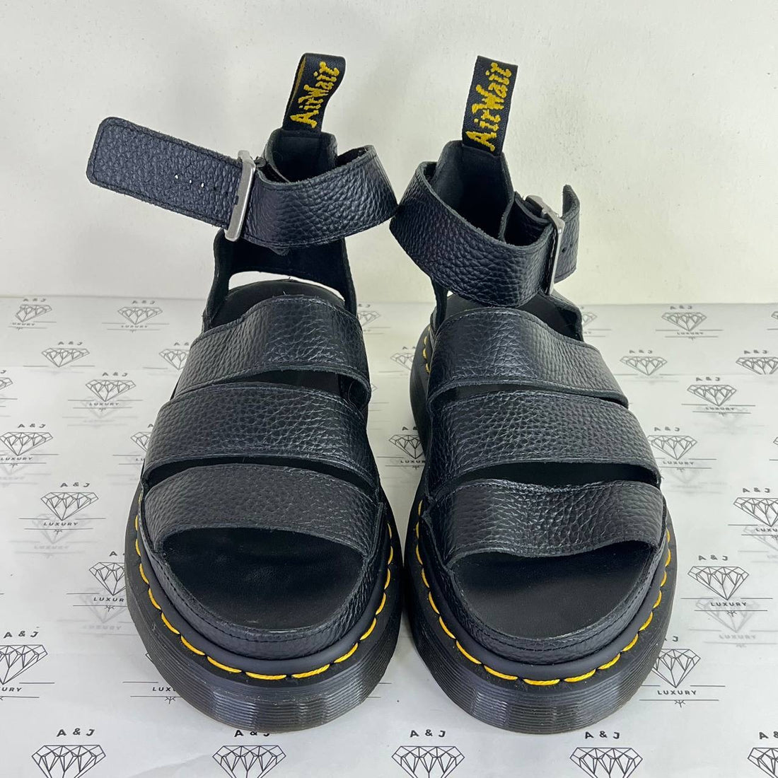 [PRE LOVED] Dr. Martens Clarissa Platform Sandals in Black Size 38EU
