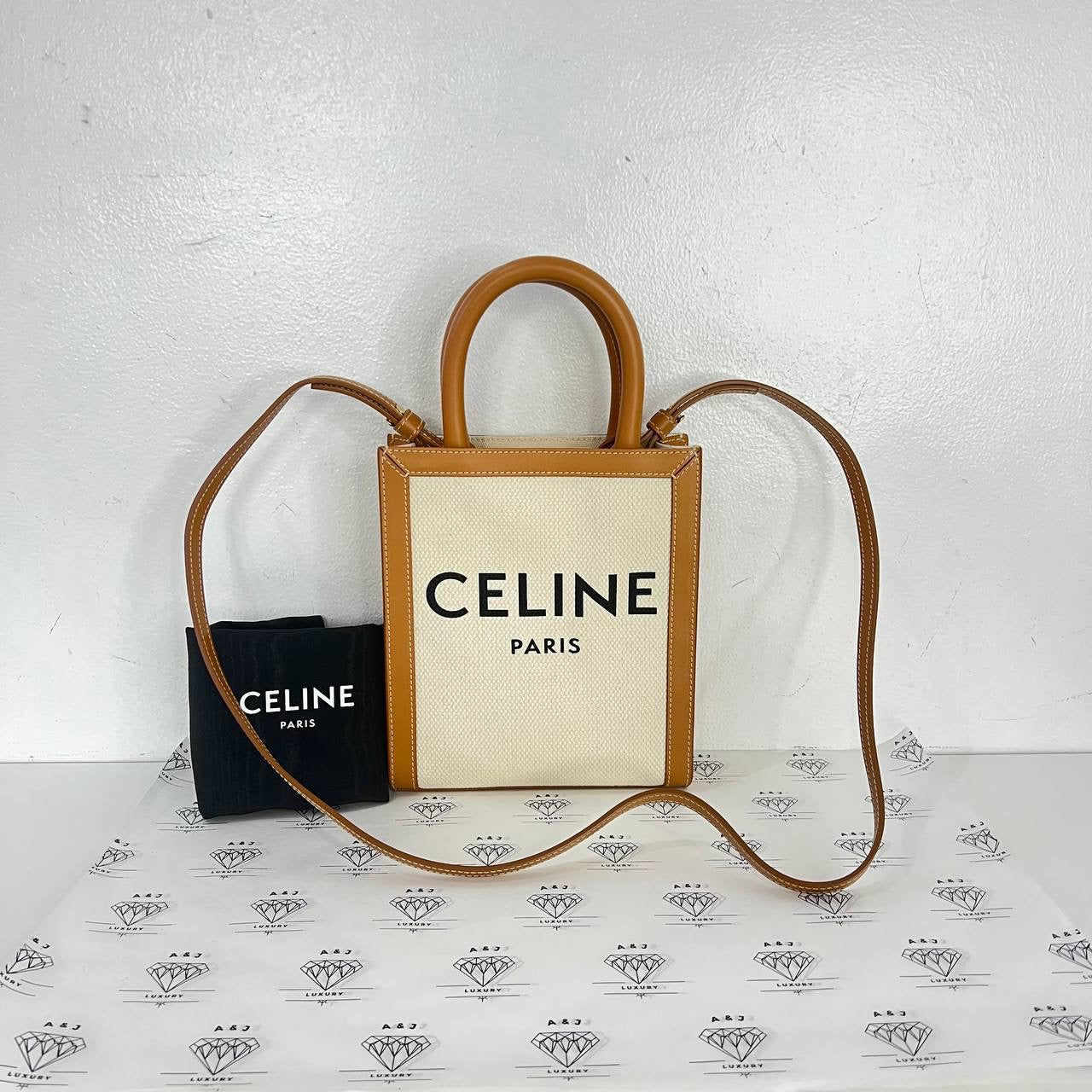 [PRE LOVED] Celine Mini Vertical Cabas in Cloth