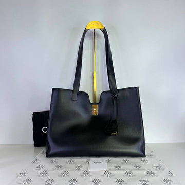 [PRE LOVED] Celine Cabas 16 Tote Bag in Black Calfskin Leather GHW