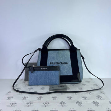 [PRE LOVED] Balenciaga Cabas XS Tote in Denim SHW