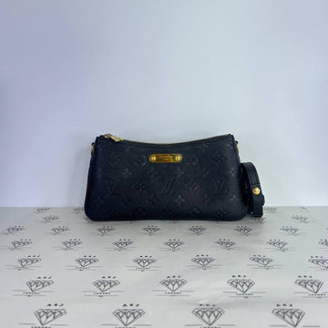 [PRE LOVED] Louis Vuitton Liv Pochette in Black Empreinte Leather GHW (microchipped)