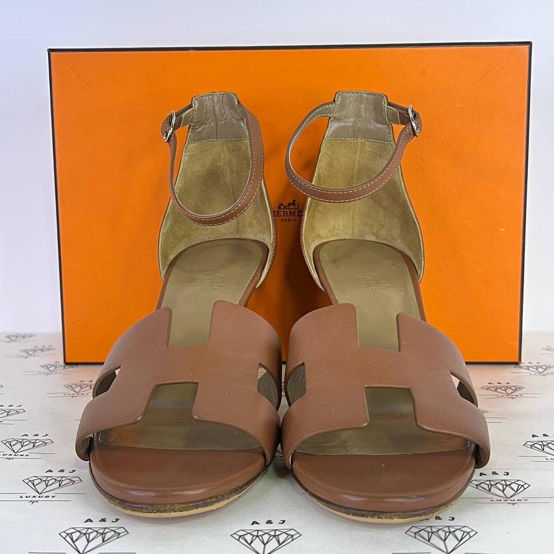 [PRE LOVED] Hermes Legend Sandals in Gold Size 41EU