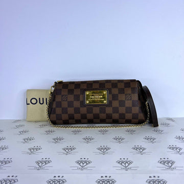 [PRE LOVED] Louis Vuitton Eva Clutch in Damier Ebene Canvass (MB5106)