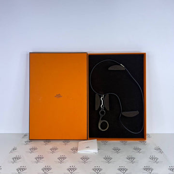 [BRAND NEW] Hermes Horn Necklace in Black