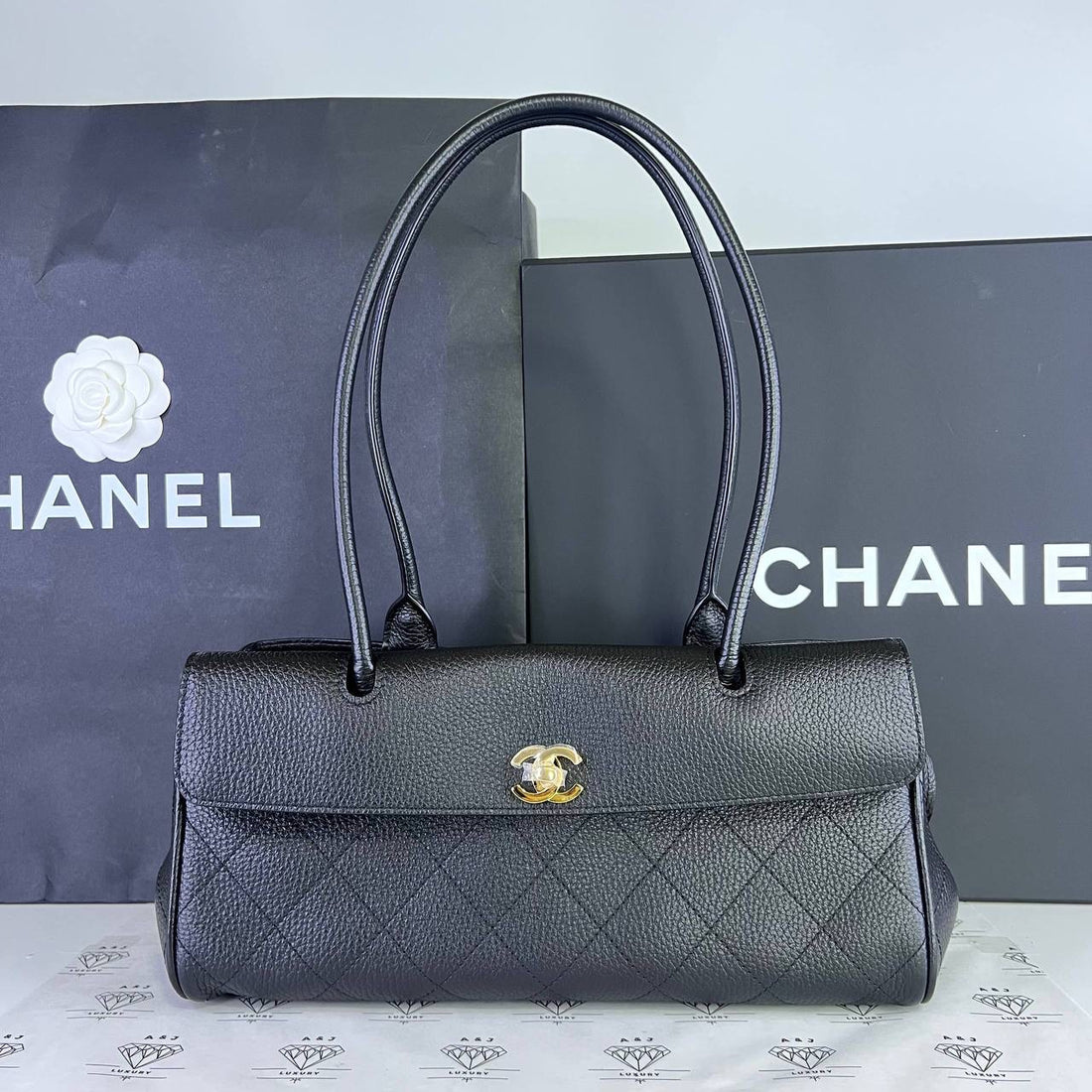 [BRAND NEW] Chanel Urban Essentials Small Shopping Tote in Black Caviar GHW (microchipped)