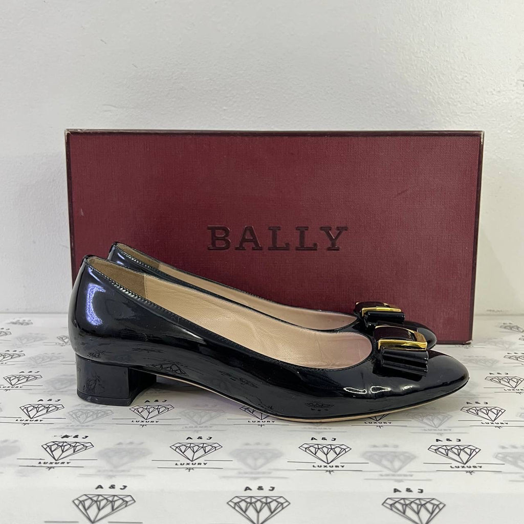 [PRE LOVED] Bally Billian 00 in Black Calf Patent Leather Size 35.5EU