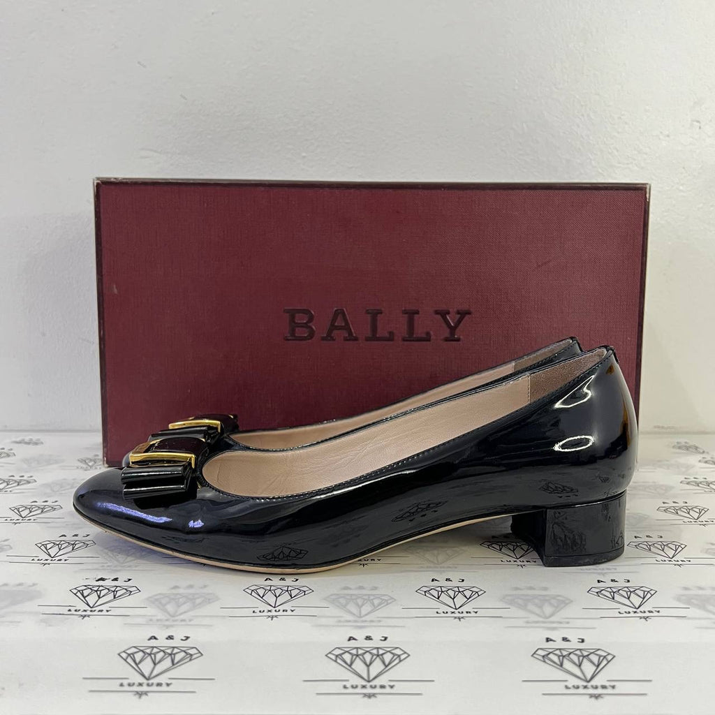 [PRE LOVED] Bally Billian 00 in Black Calf Patent Leather Size 35.5EU