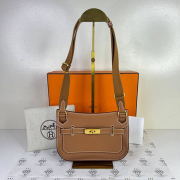 [PRE LOVED] Hermes Mini Jypsiere in Gold Evercolor Leather GHW (Stamp W - 2024)