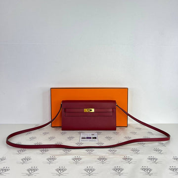 [PRE LOVED] Hermes Kelly To Go in Rouge Grenat Epsom Leather GHW (Stamp U - 2022)