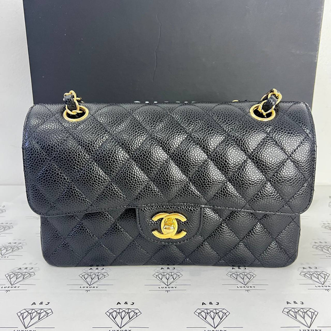 [PRE LOVED] Chanel Small Classic Double Flap in Black Caviar GHW (Series 29)