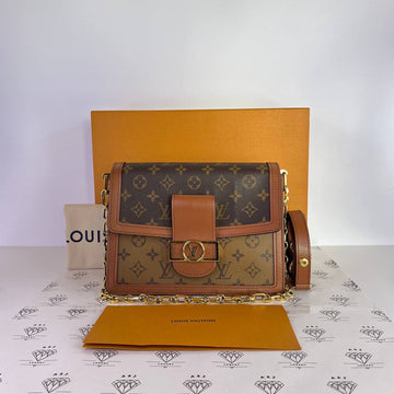 [PRE LOVED] Louis Vuitton Dauphine MM in Reverse Monogram Canvass (microchipped)